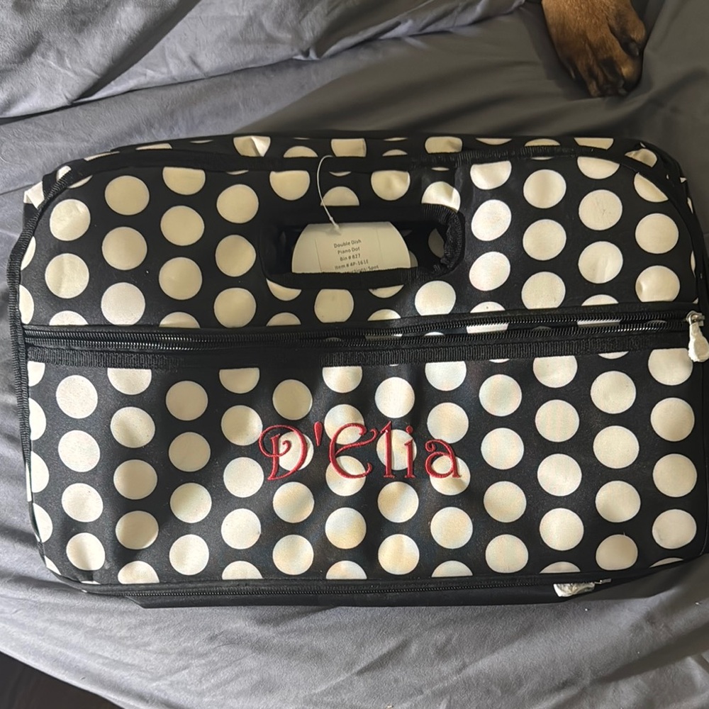 Polka Dot Travel Bag for Casserole